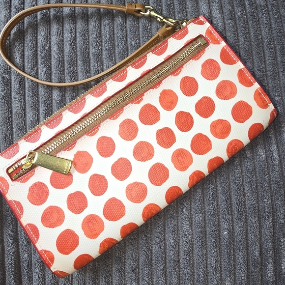 Nwot Coach Dotted Wristlet Wallet New - Picture 2 of 3